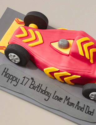 Personalised Racing Car Cake (Serves 35) | M&S