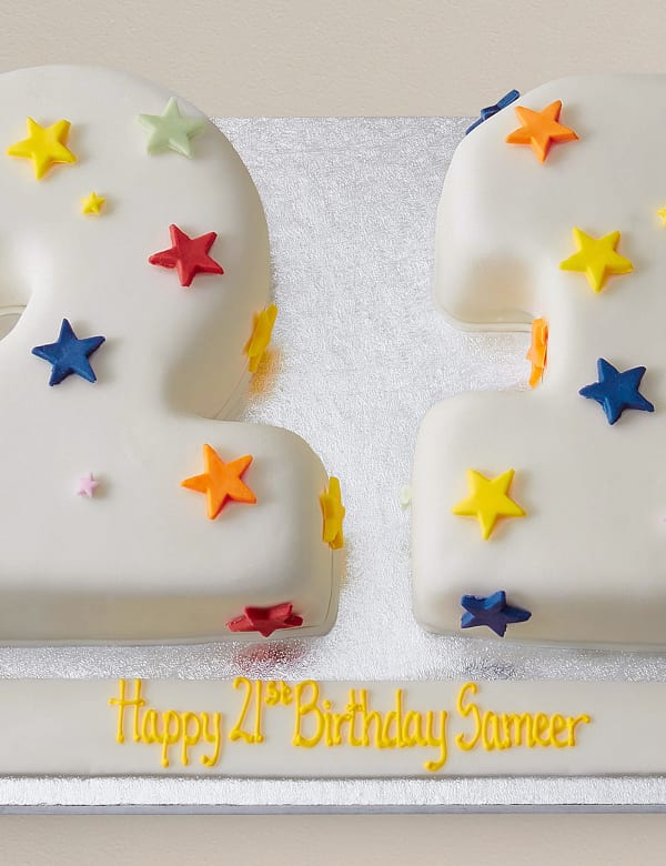 Number Cakes 1st 18th 21st Birthday Cakes Ms