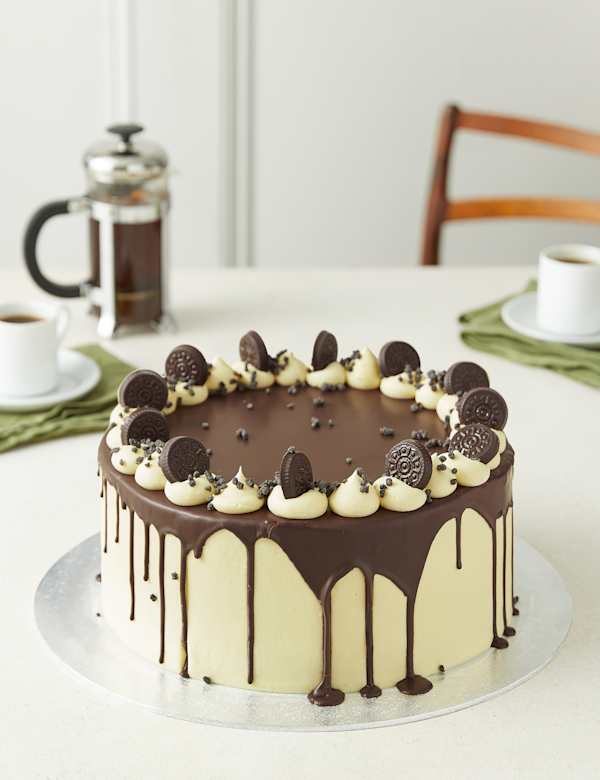 Extra Large Cookies Cream Cake Serves 32 M S