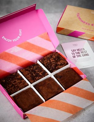 M&S 3 Indulgent Chocolate Brownies & 3 Brookies Letterbox Gift