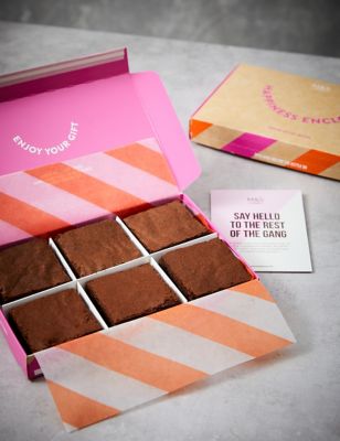 3 Indulgent Chocolate & 3 Salted Caramel Brownies Letterbox Gift
