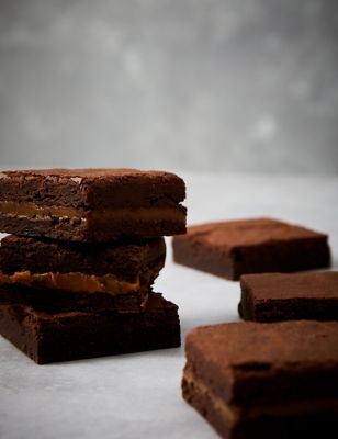 3 Indulgent Chocolate & 3 Salted Caramel Brownies Letterbox Gift