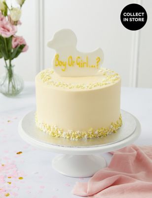 M&S Personalised Gender Reveal Cake - Girls (Serves 16)
