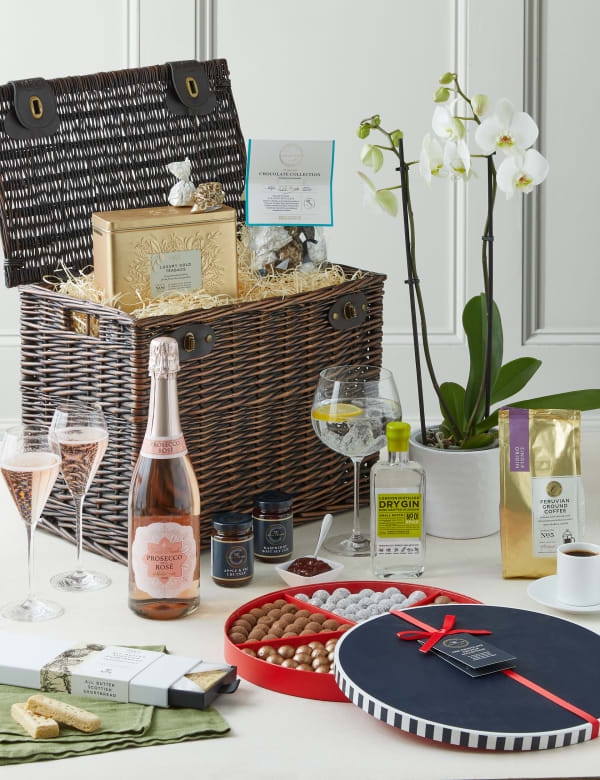 Luxury Hamper with Orchid