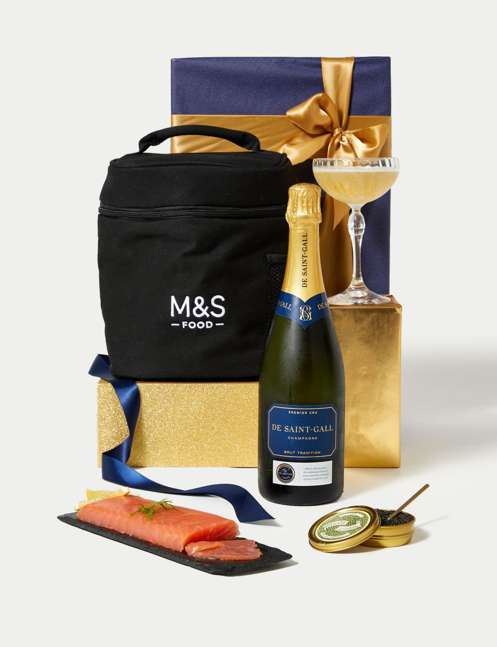 Champagne, Smoked Salmon & Caviar Gift (Delivery from 23rd December 2023)