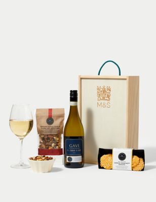 Collection White Wine & Nibbles Gift Box