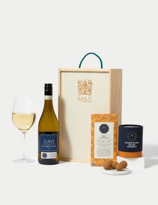 M&S White Wine & Chocolate Gift Box