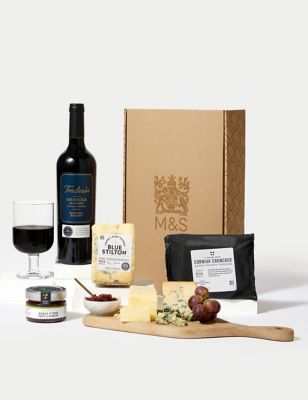 Red Wine & Cheese Gift Box