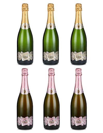 Mixed Case of Classic Cava & Rosé Cava - Case of 6
