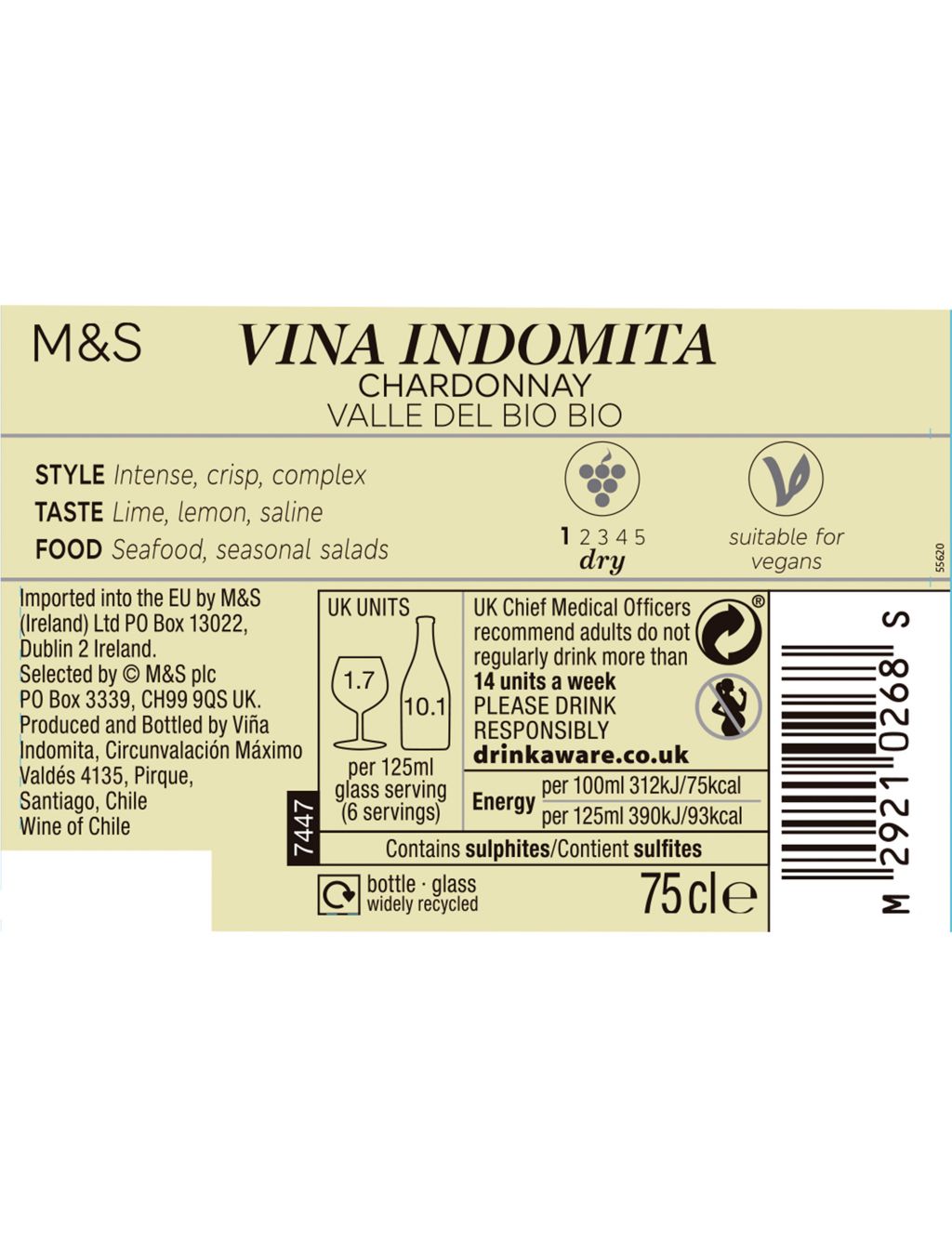 Vina Indomita Bio Bio Chardonnay - Case of 6 image 3