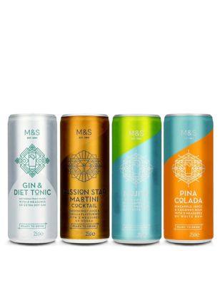 M&S 16 Party Pack Cocktail Cans
