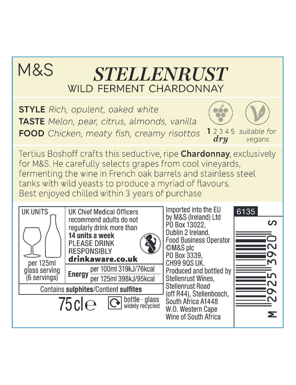Stellenrust Chardonnay - Case of 6 image 2