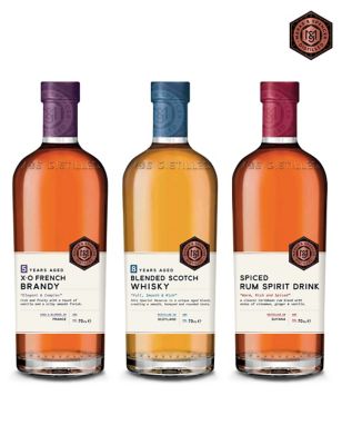 M&S Distilled Whisky, Brandy & Rum Trio