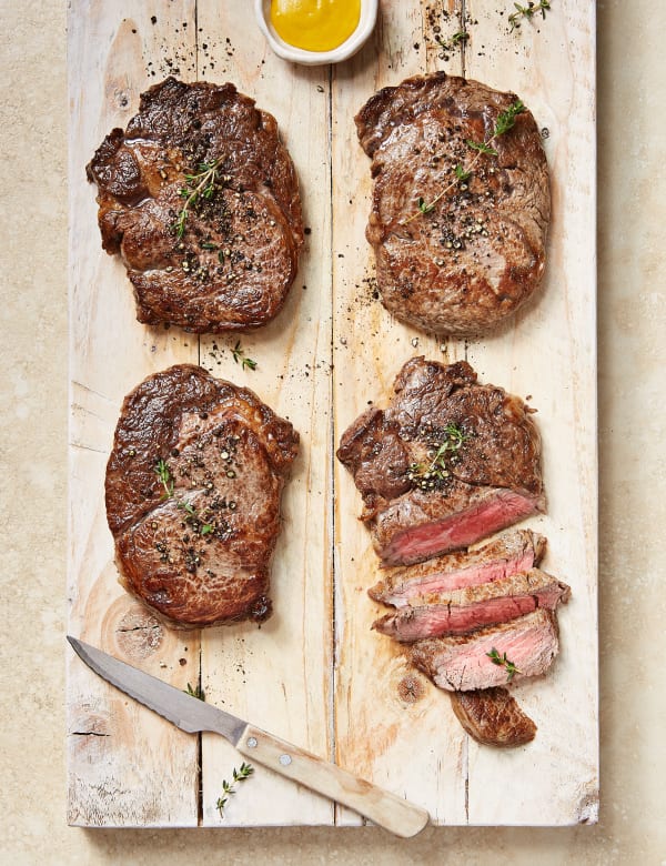 Aberdeen Angus Thick Cut Ribeye Steaks 4 Pieces M S