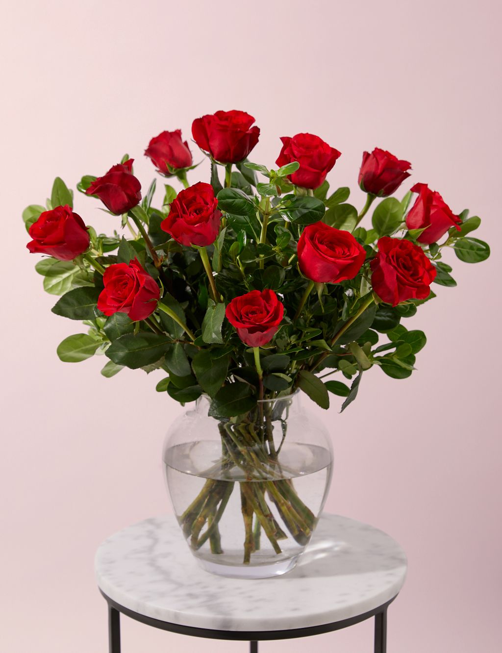 Dozen Red Roses Flowers Bouquet