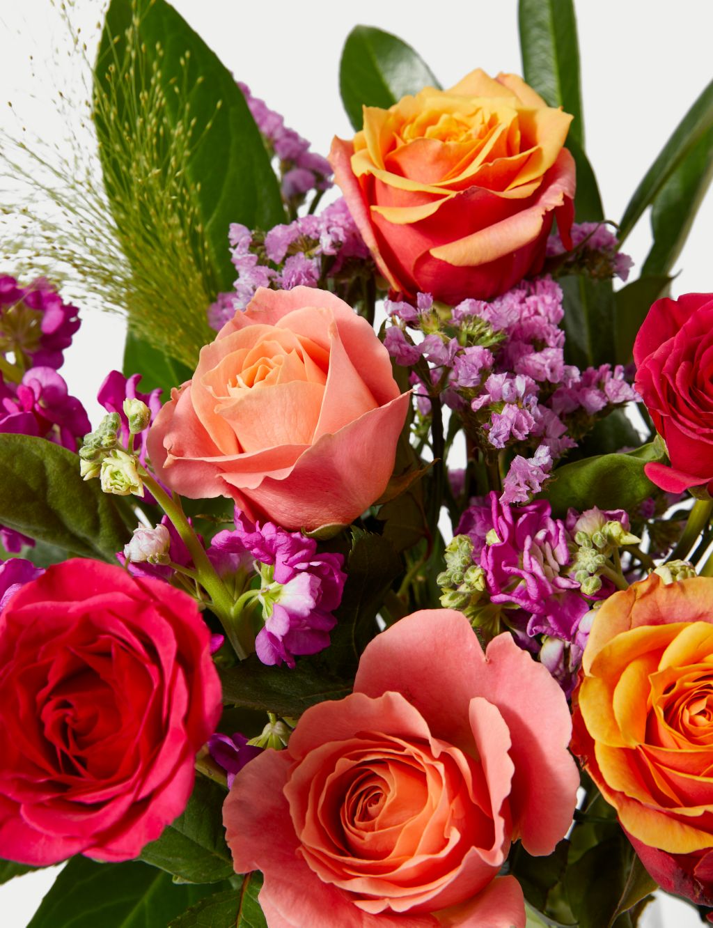 Rose, Statice & Spray Stock Bright Bouquet image 4