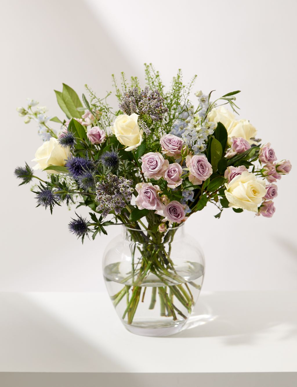 Delphinum & Rose Bouquet (Available until 02/03/24)