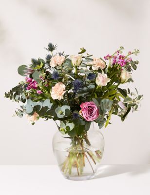 M&S Rose, Carnation & Eucalyptus Bouquet