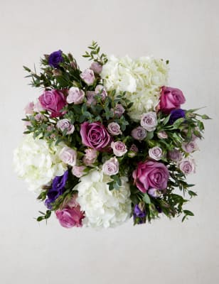White Crush Hydrangea & Rose Bouquet
