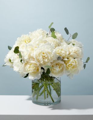 British White Peony Bouquet
