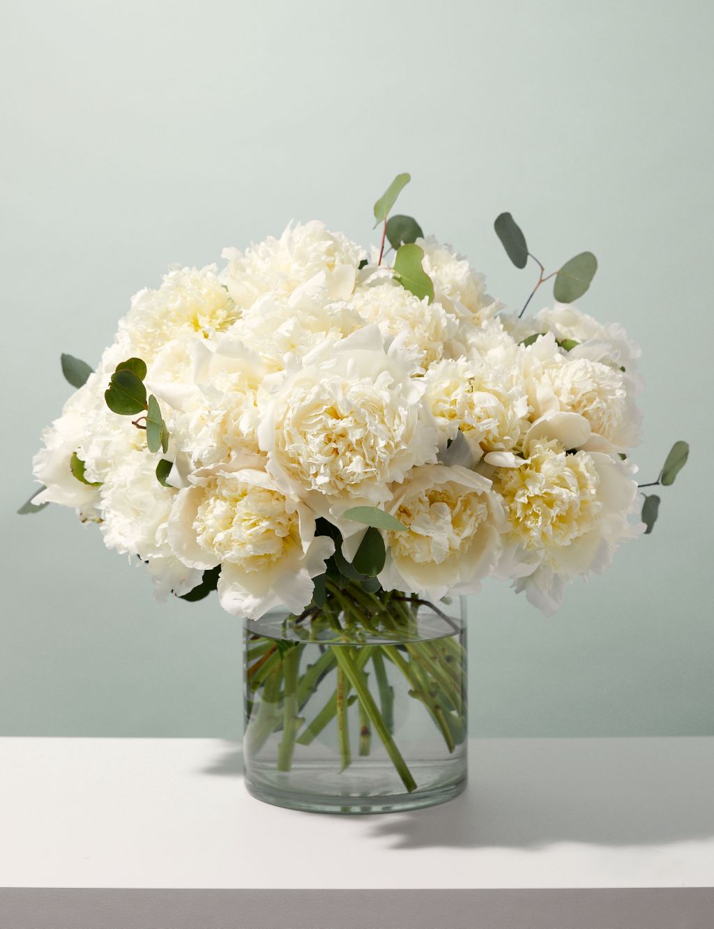 White Peony Flowers Bouquet