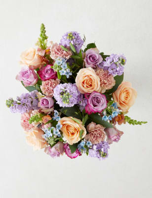 Rose, Stock & Antirrhinum Bouquet