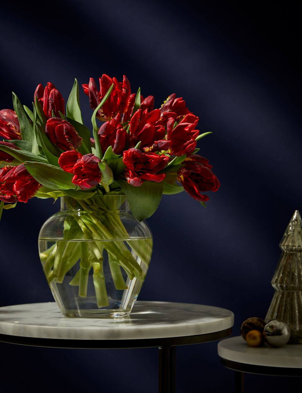 Red Parrot Tulip Abundance Bouquet