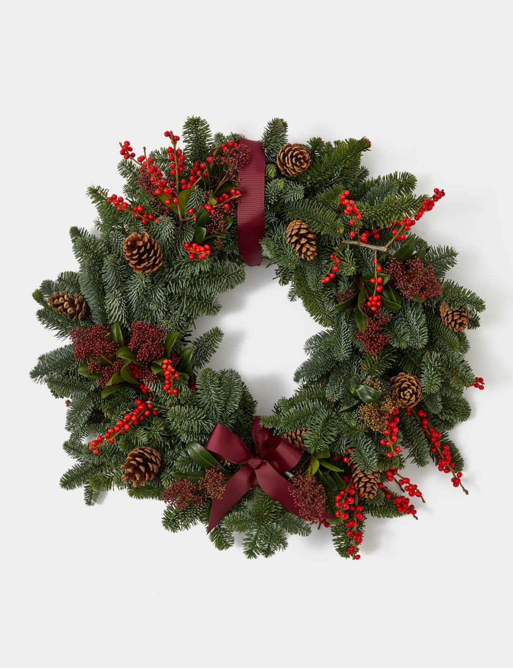 Large Festive Red Wreath image 2