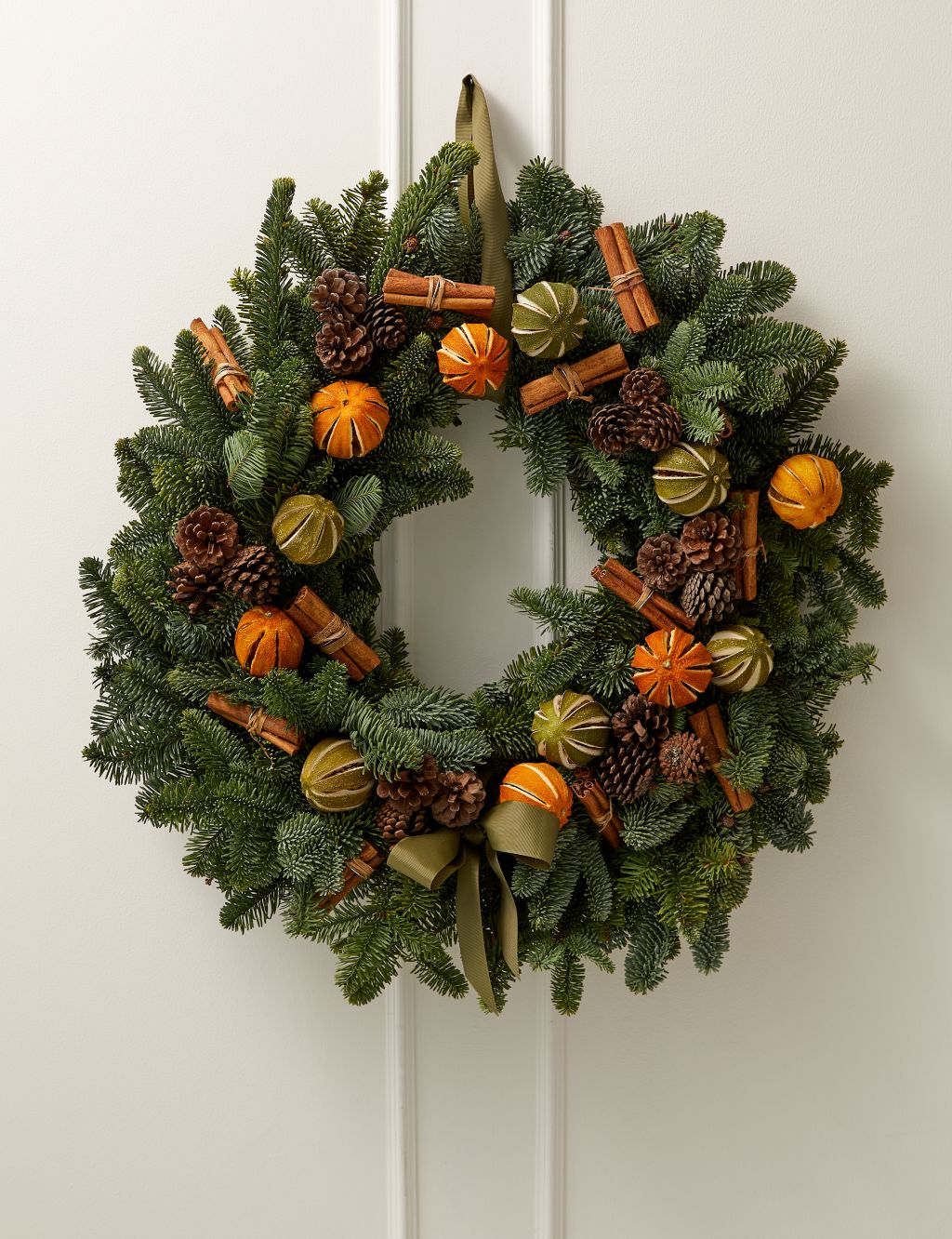 Large Festive Natural Wreath (Delivery from 1st December 2023) image 1