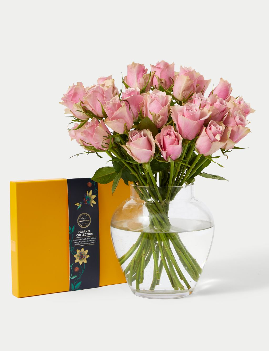 Blush Rose Abundance Bouquet with Swiss Chocolates image 3
