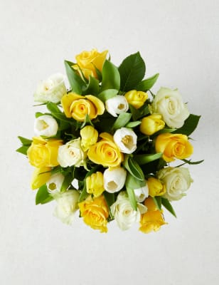 Roses & Tulips April Bouquet (Delivery from 3rd April 2023)