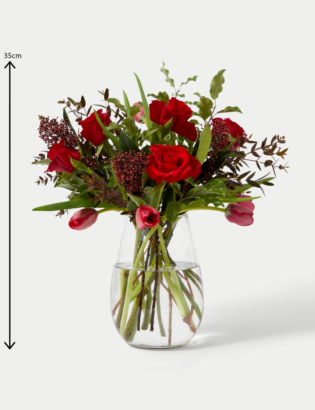 Red Rose & Tulip Bouquet image 5