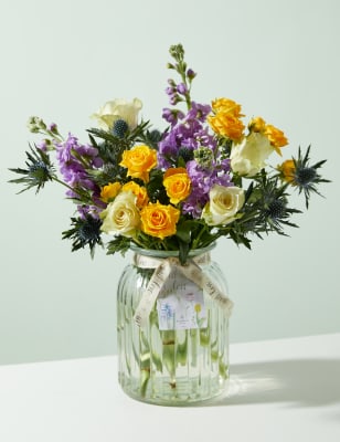 Bright Rose, Germini & Stocks Bouquet