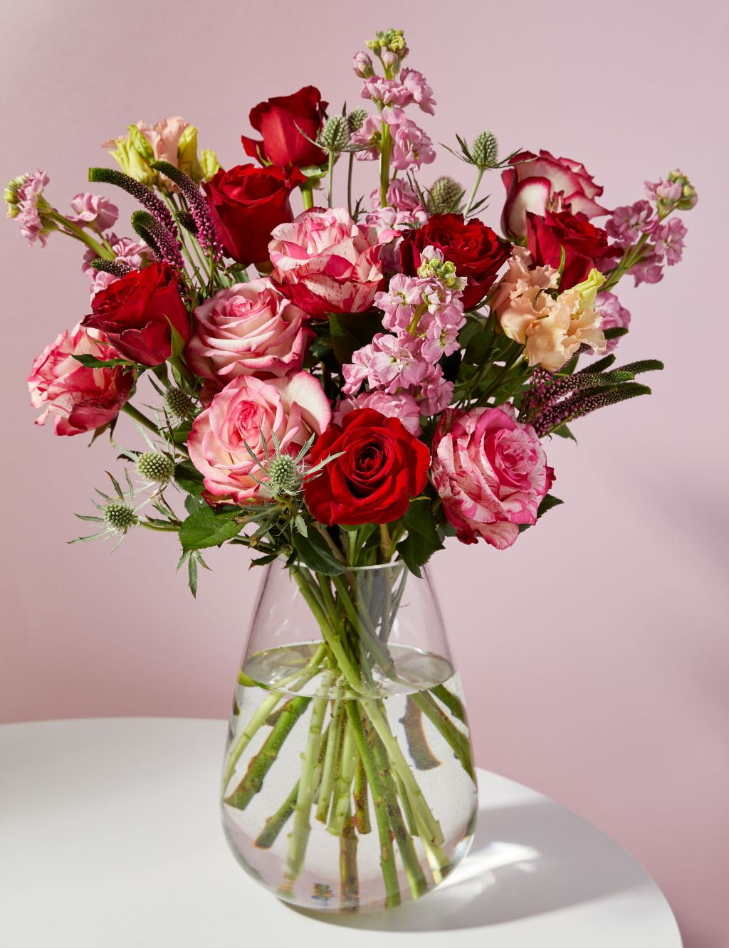 Rose, Spray & Stock Bouquet (Delivery from 29th April 2024)