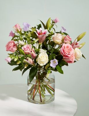M&S Rose, Lily & Campanula Bouquet