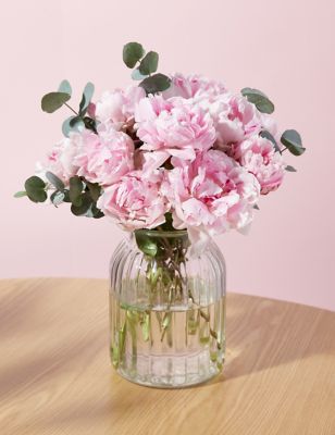 M&S Pretty Peony Bouquet in Vase