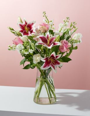 M&S Rose, Lily & Lisianthus Flowers Bouquet