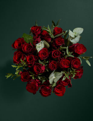 Festive Red Rose & Eucalyptus Bouquet (Delivery from 27 Nov) 3 of 6