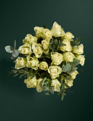 Festive White Rose & Eucalyptus Bouquet (Delivery from 27 Nov) 4 of 6