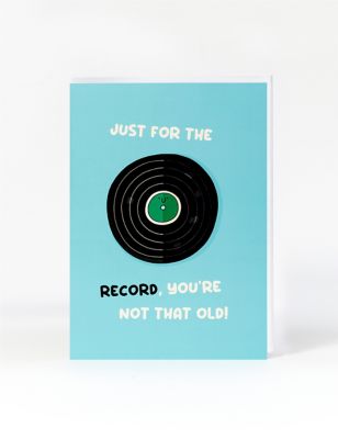 For The Record Birthday Card