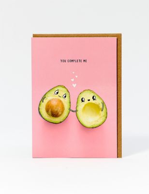 Complete Me Avocado Anniversary Card