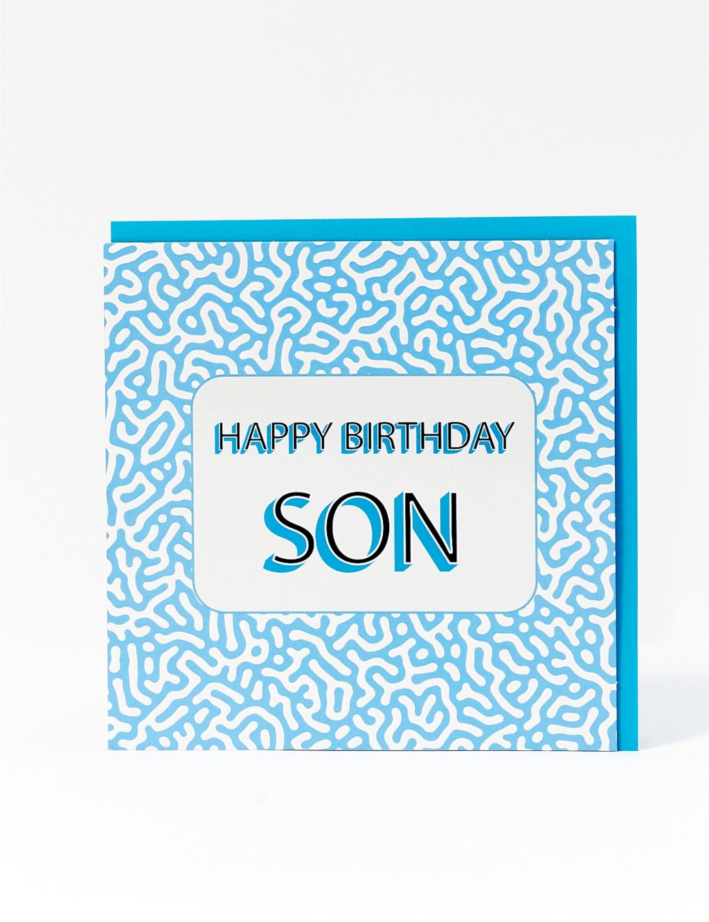 Son Contemporary Birthday Card
