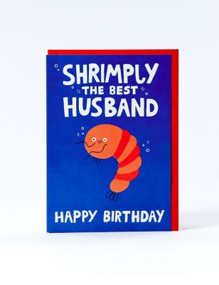 Husband Shrimp-ly The Best Birthday Card