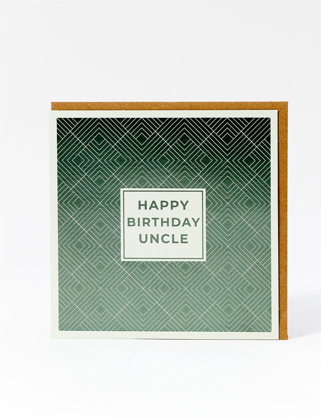 Uncle Geometric Birthday Card
