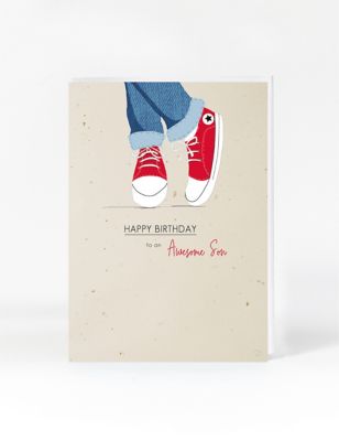 Son Cool Shoes Birthday Card