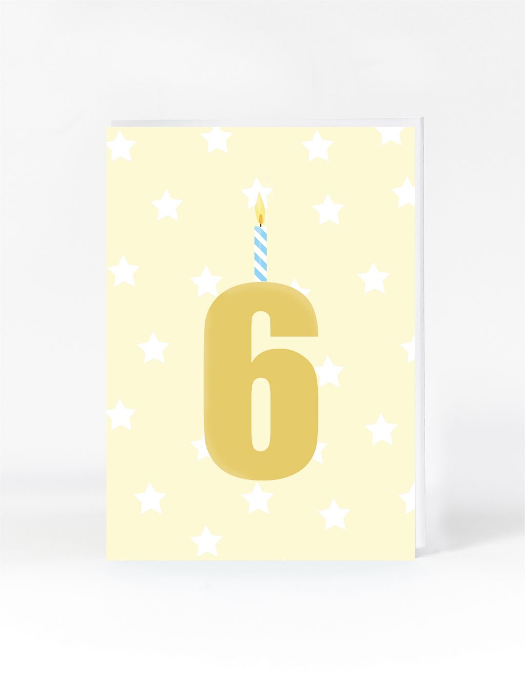 Candle 6th Birthday Card