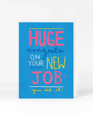 Contemporary Type New Job Card