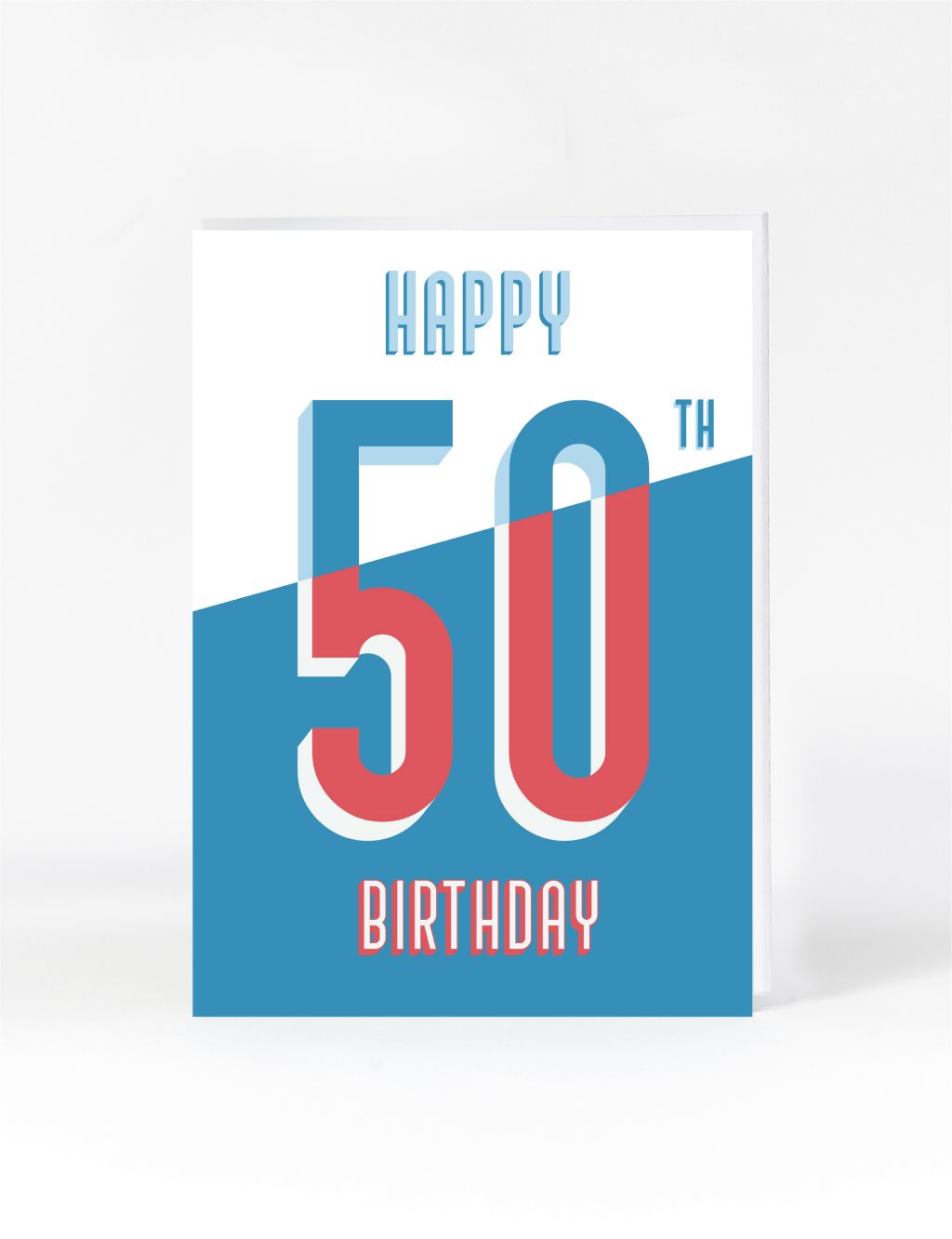 Graphic Type 50th Birthday Card