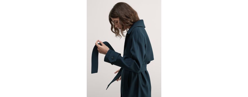 Pure Cotton Belted Trench Coat
