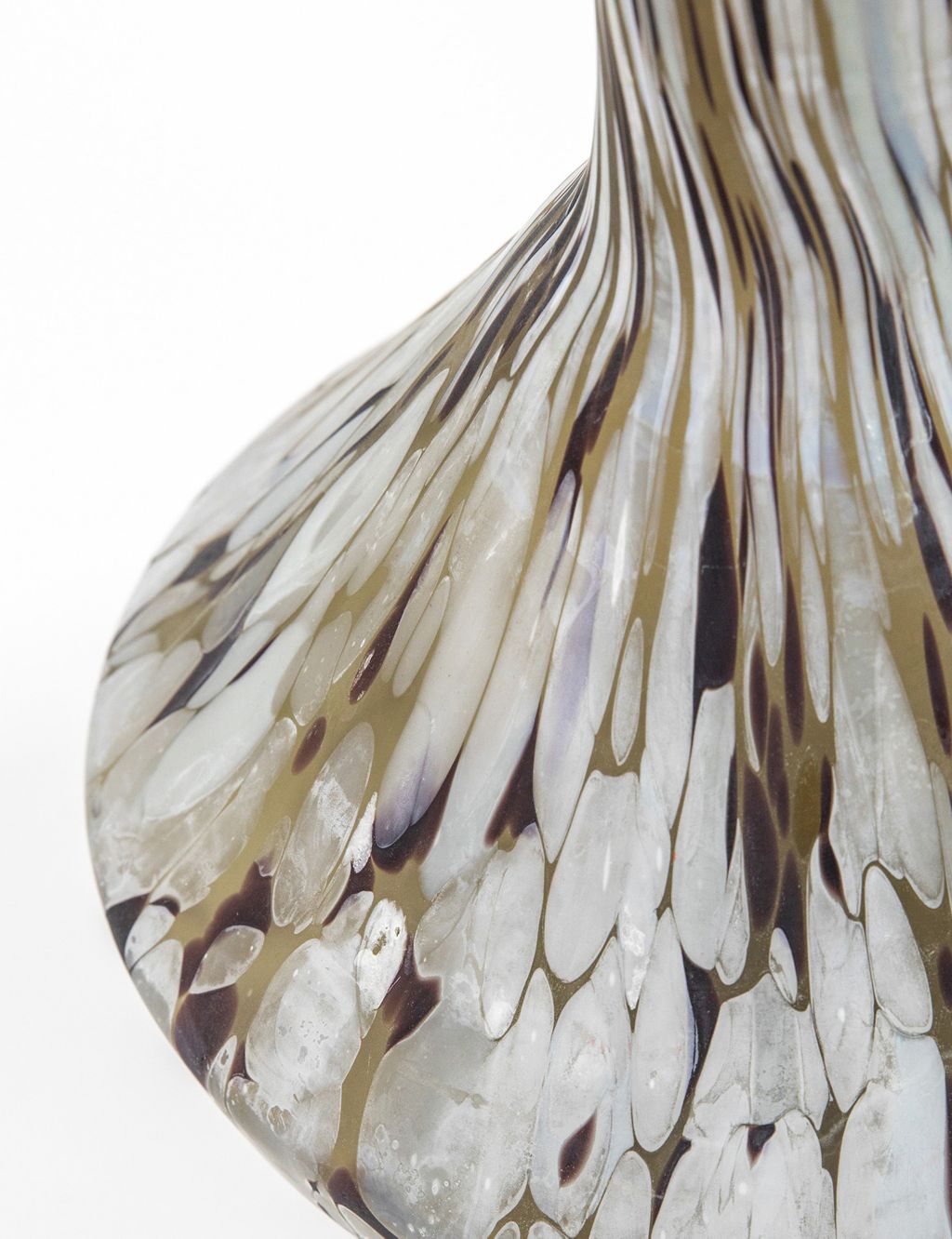 Tall Aditya Glass Mottled Vase image 2